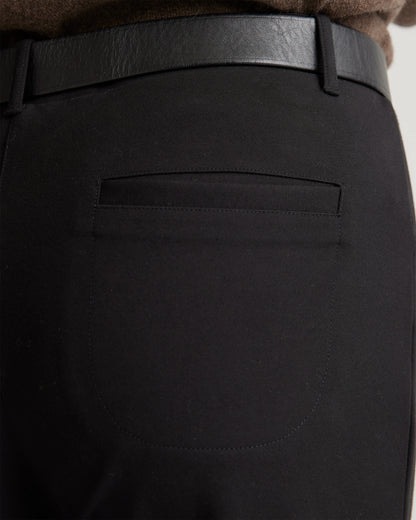 Ultra-Stretch Ponte Straight Leg 4-Pocket Pants - XS / Black