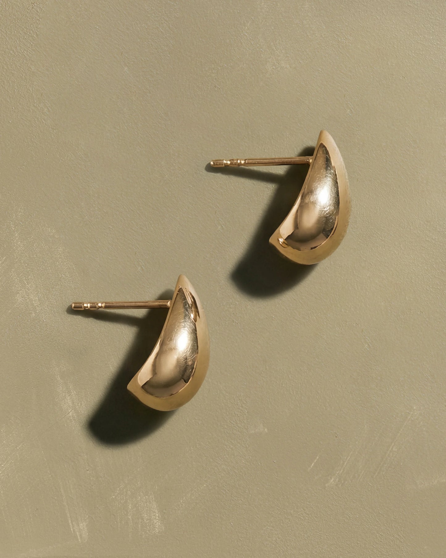 14K Gold Small Teardrop Earrings - One Size / Yellow Gold