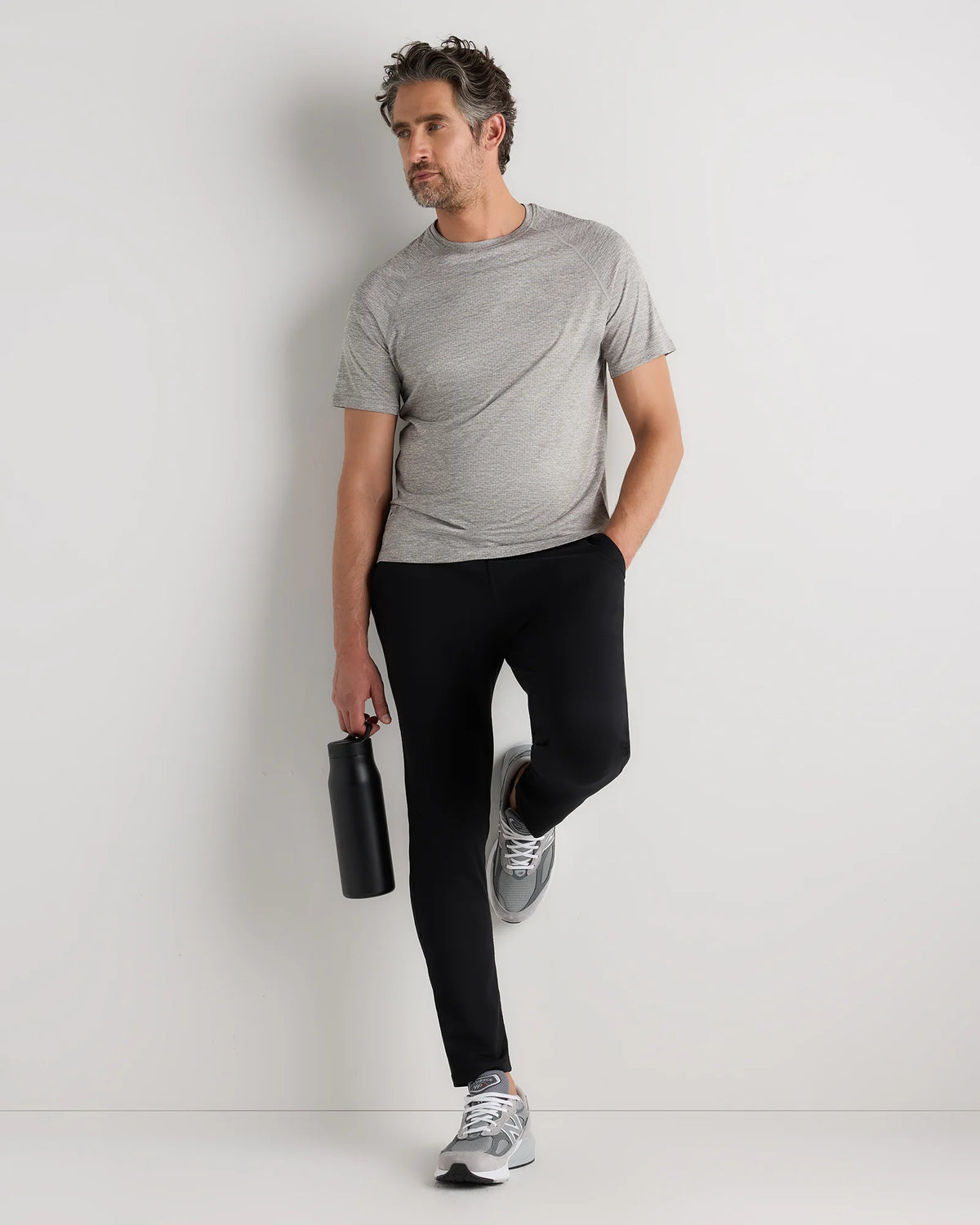 Mesh Performance Training Tee - S / Heather Grey