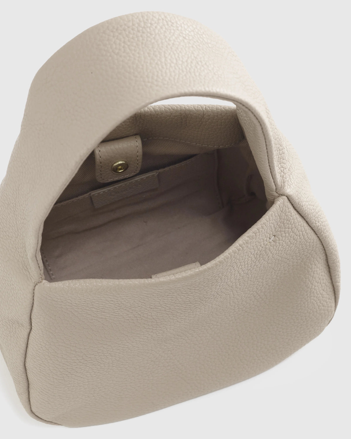Italian Leather Mini Bow Bag - One Size / Taupe