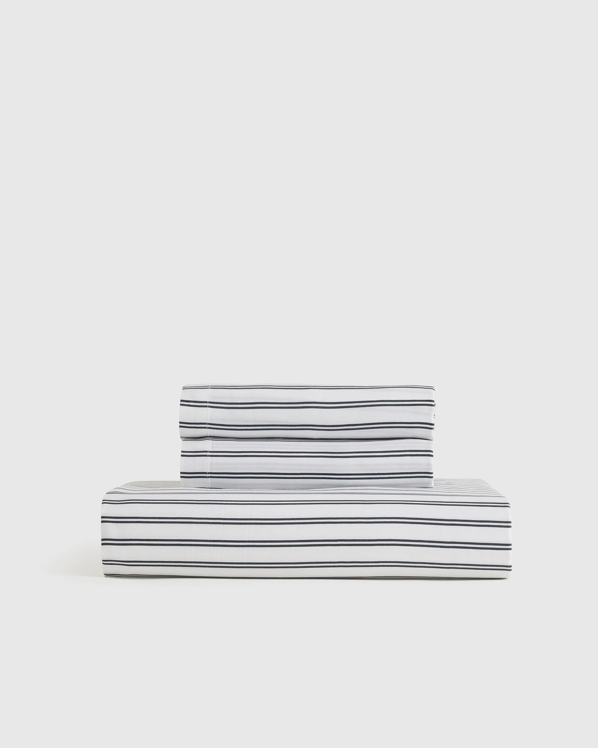 Bamboo Stripe Fitted Sheet Set - Twin / Double Stripe Espresso