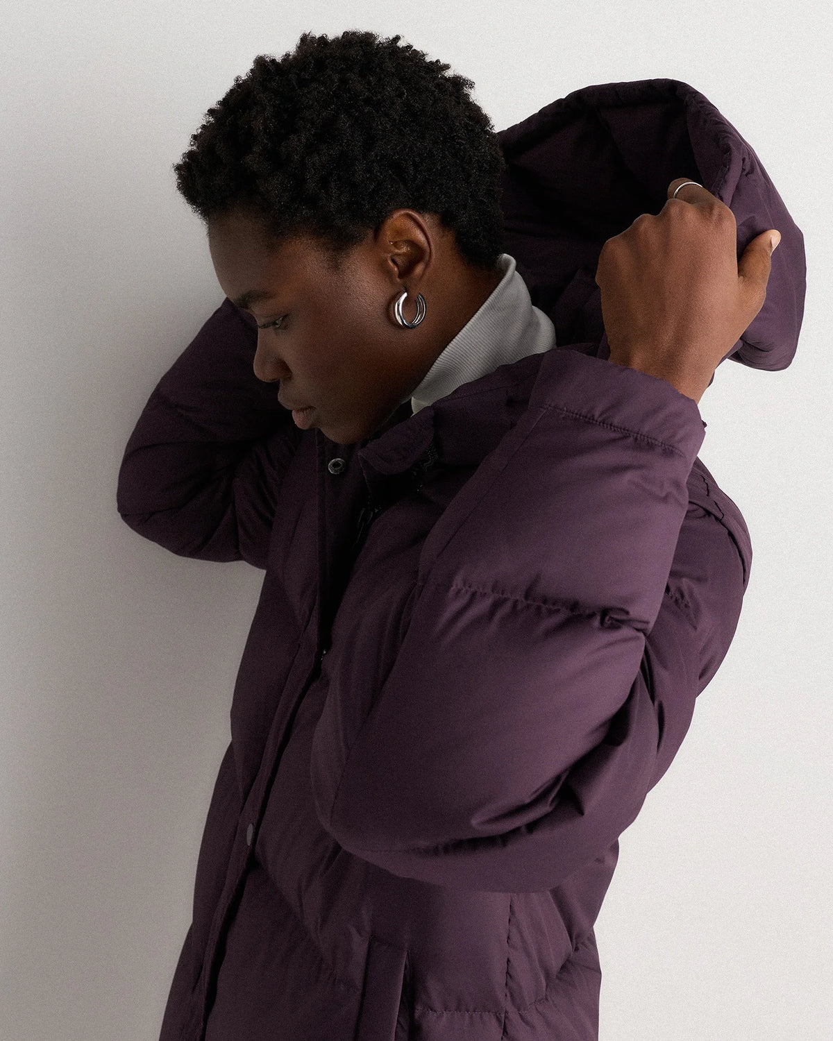 Responsible Down Long Puffer Jacket - XS / Black