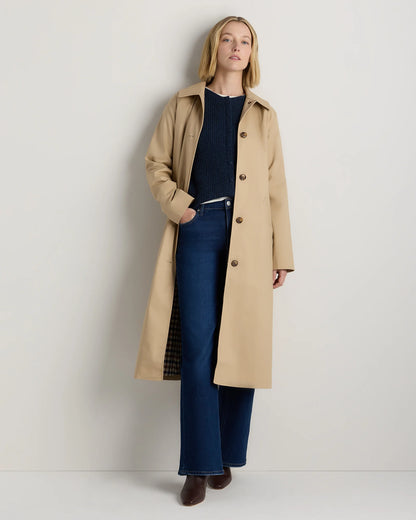 Comfort Stretch Mac Coat - XS / Light Khaki