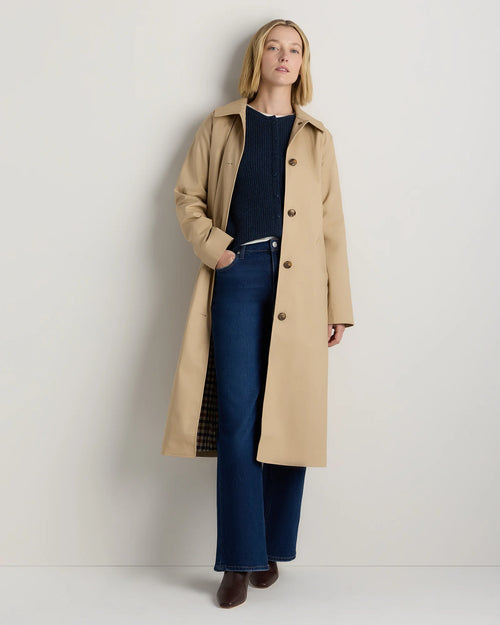 Comfort Stretch Mac Coat - XS / Light Khaki