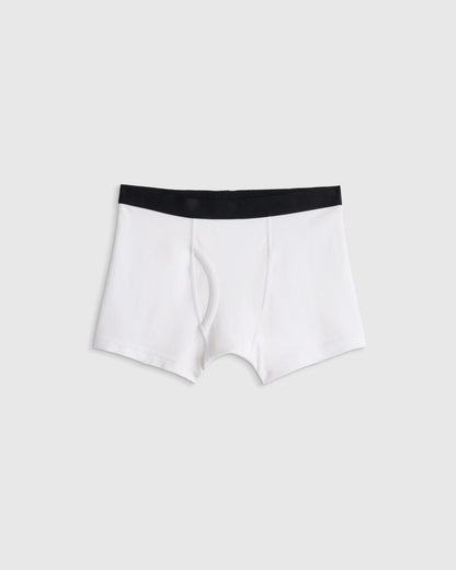 Boys Organic Cotton Boxer Brief 5-Pack - 6 / Solid Neutral Multi Pack