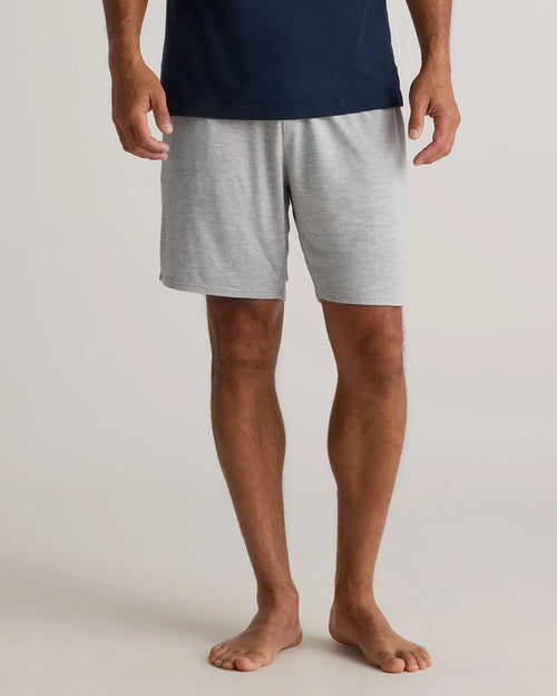 Bamboo Jersey Lounge Shorts - S / Heather Grey