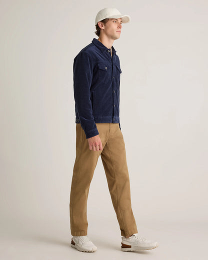 Organic Stretch Corduroy Trucker Jacket - S / Seaweed