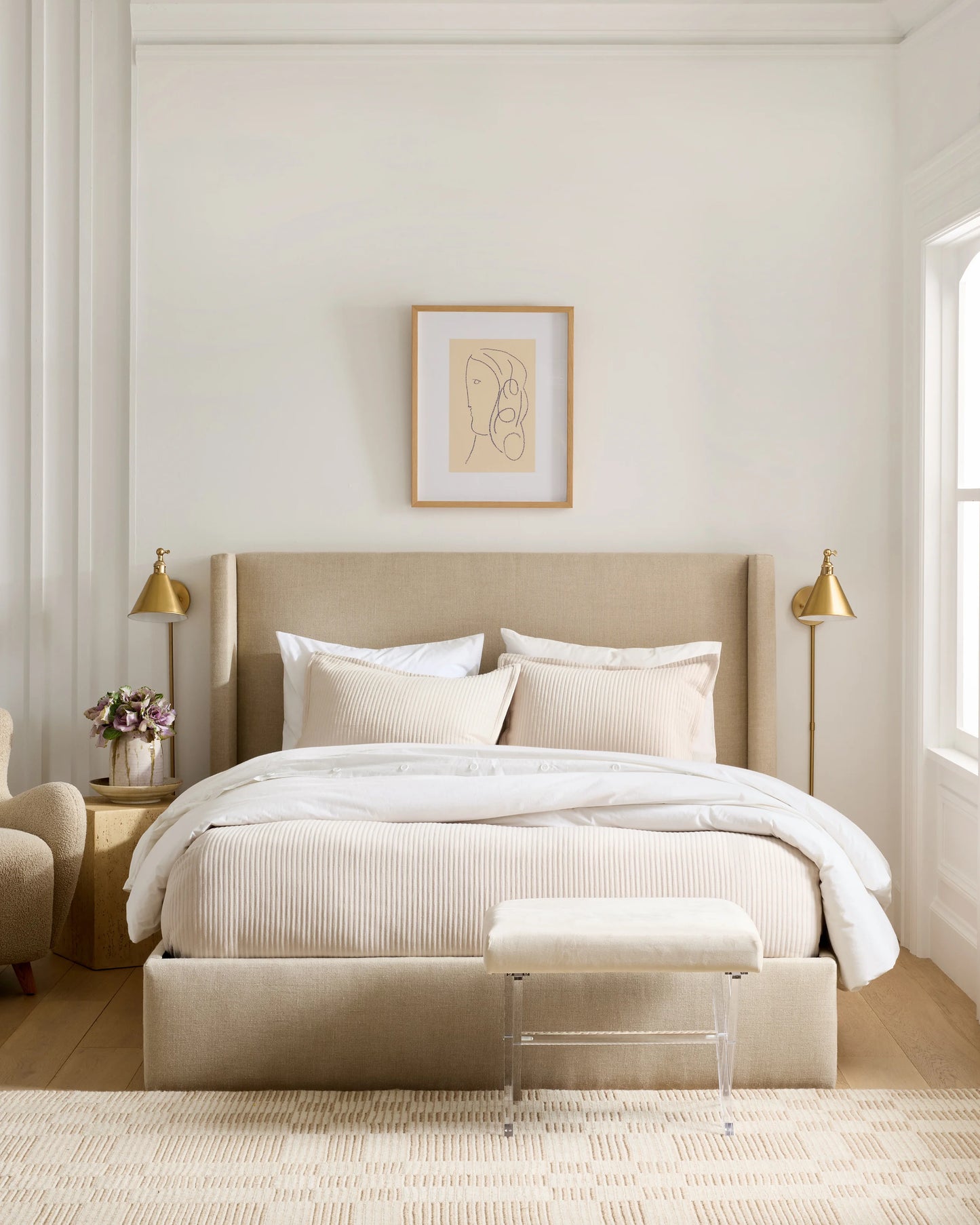Organic Cotton Matelasse Coverlet - Twin / Dried Sage