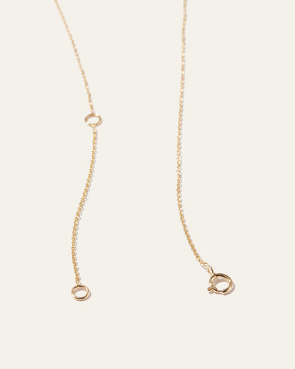 14K Gold Diamond Petite Bar Necklace - One Size / Yellow Gold