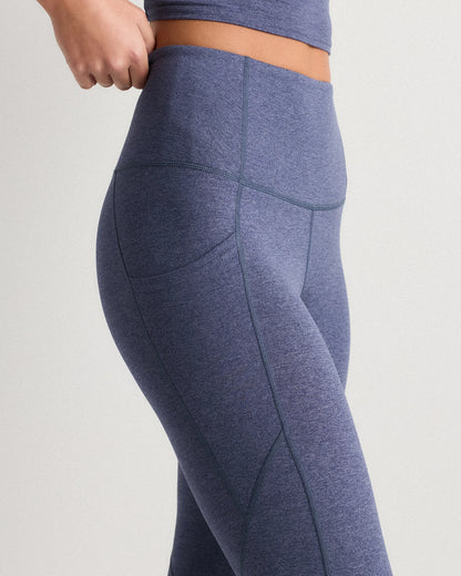 Ultra-Soft High-Rise Pocket Legging - XS / Heather Espresso