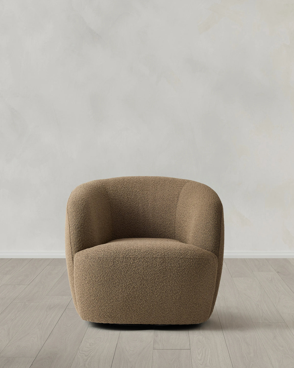 Performance Boucle Swivel Chair - One Size / Mocha Fog