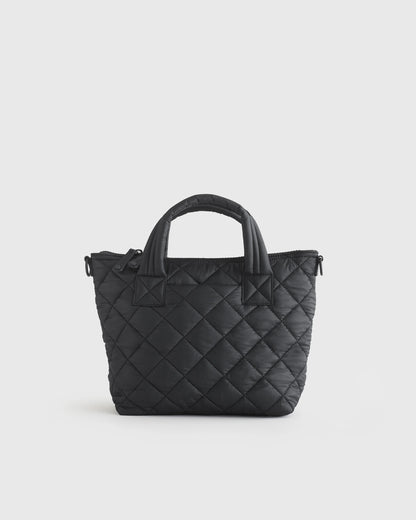 Transit Quilted Small Crossbody Tote - One Size / Taupe Brown