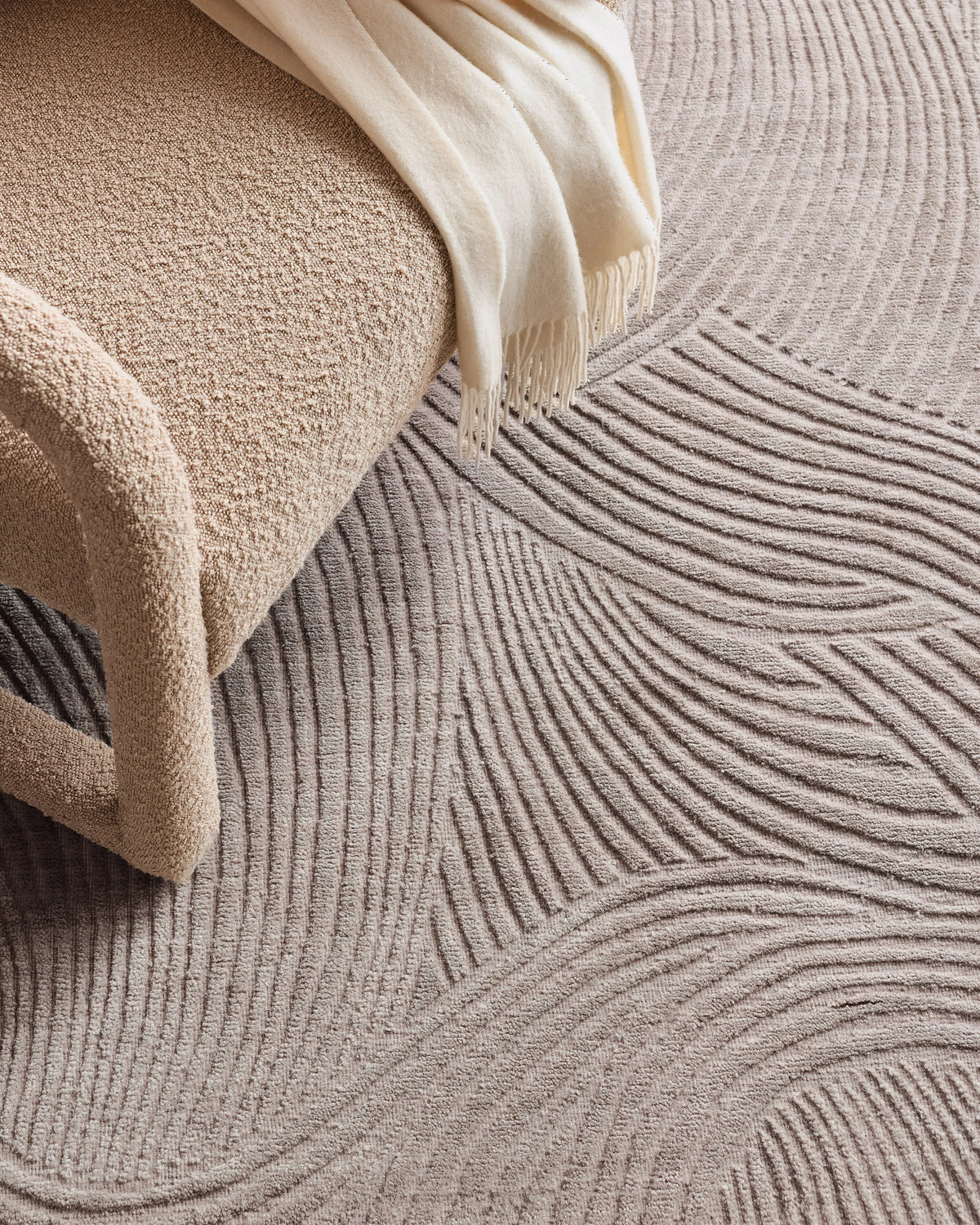 Windsor Hand-Loomed Wool Rug - 5' x 8' / Mushroom