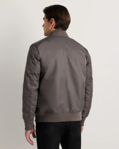 Flight Nylon Bomber Jacket - S / Navy