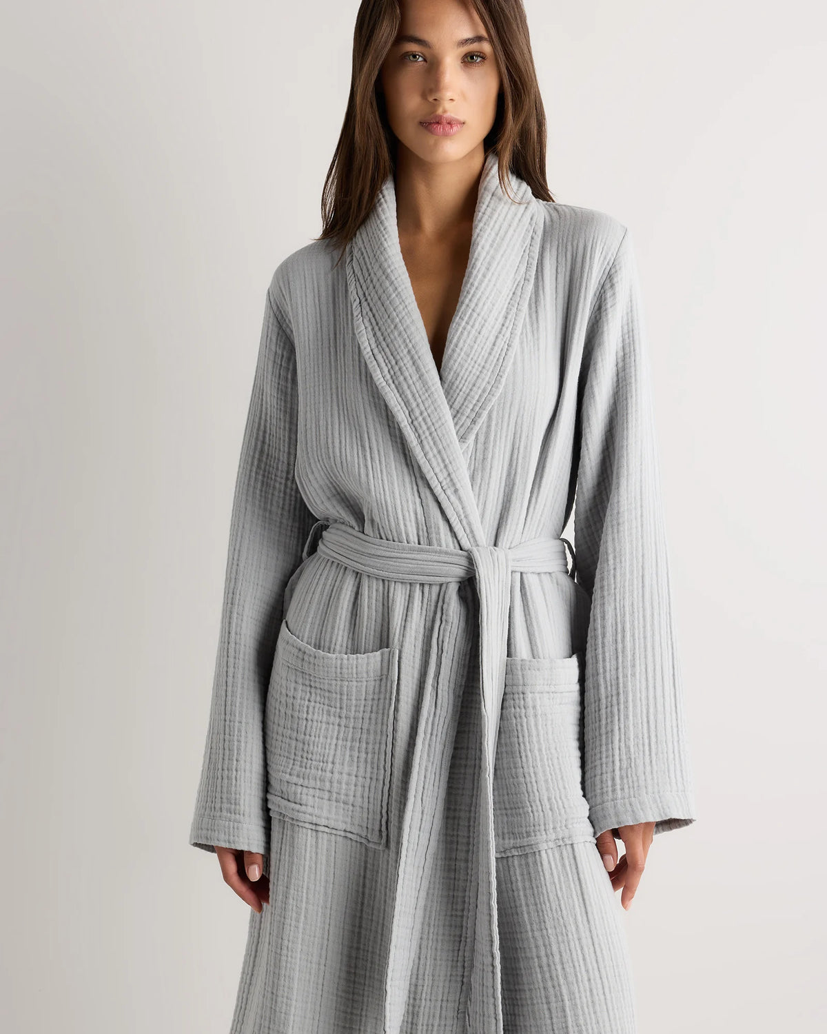 Soft Layered Turkish Cotton Robe - XS / White