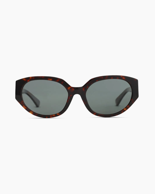 Ava Polarized Acetate Sunglasses - One Size / Tortoise with Grey lens
