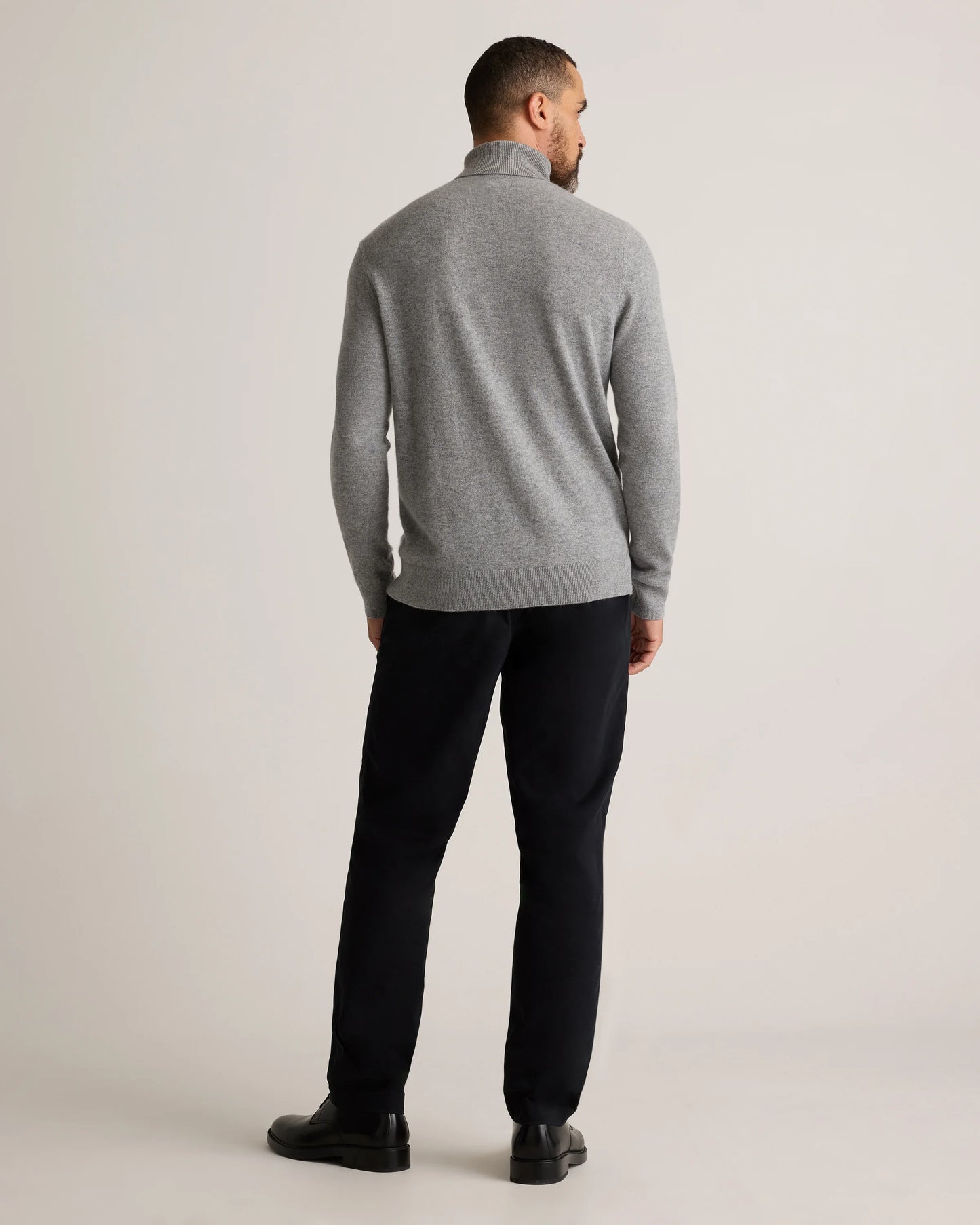 Mongolian Cashmere Turtleneck Sweater - S / Black
