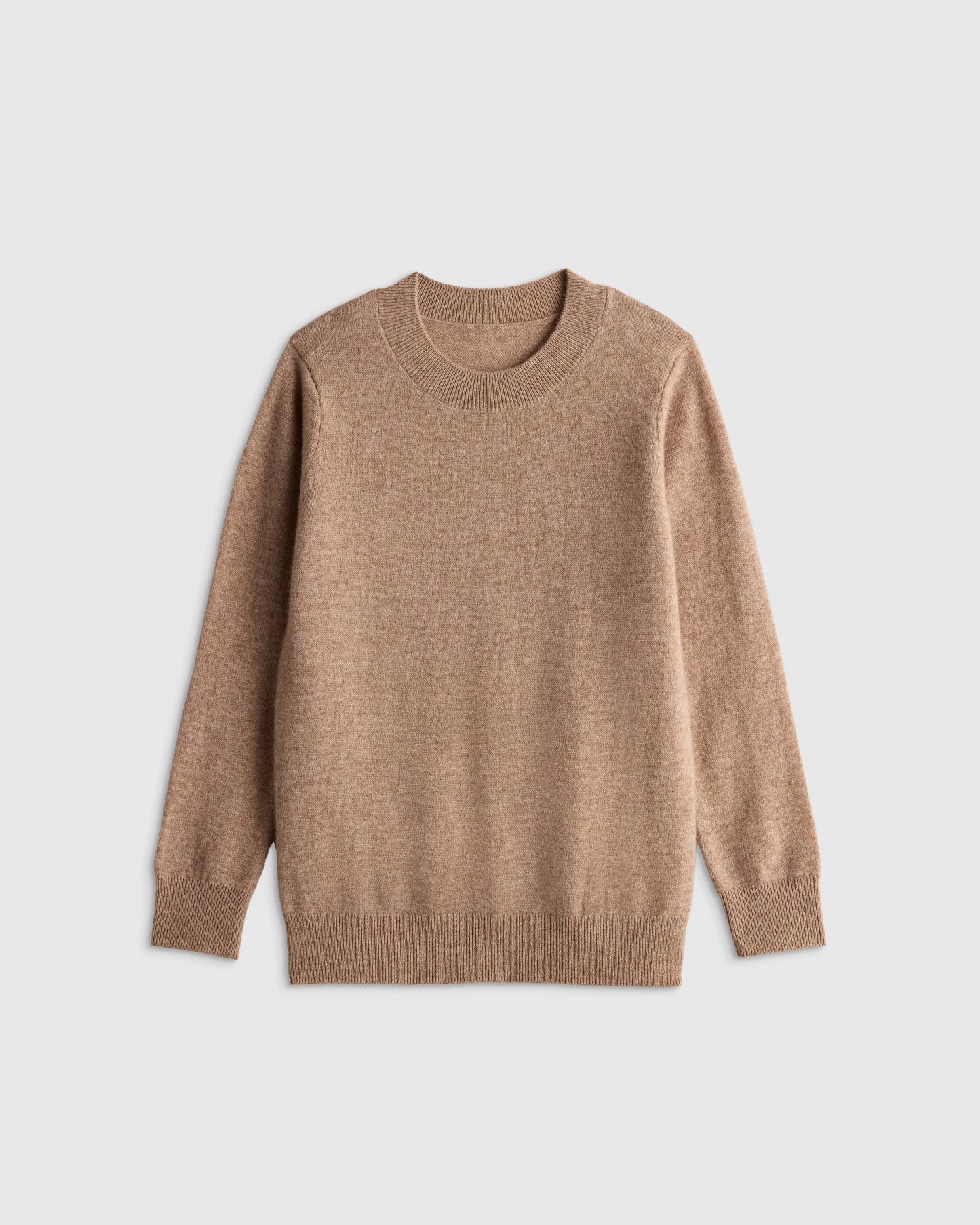 Washable Cashmere Crewneck Sweater - 6 / Heather Grey