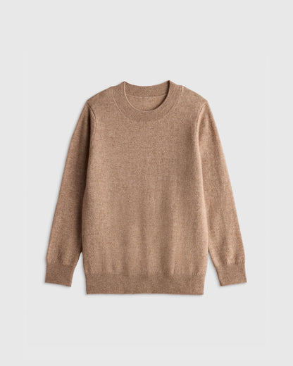 Washable Cashmere Crewneck Sweater - 6 / Heather Grey