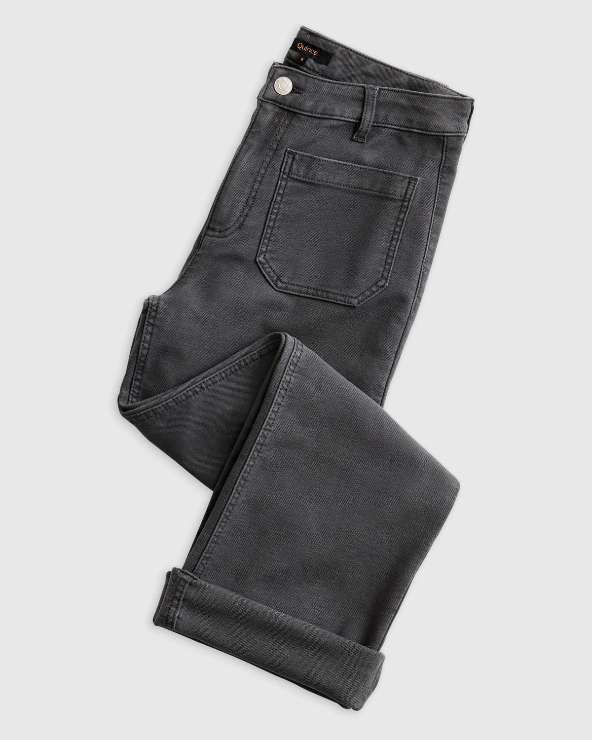French Terry Wide Leg Pants - 0 / Bayberry Olive