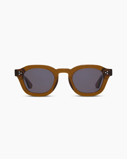 Maldives Polarized Acetate Sunglasses - One Size / Clear Spice with Grey lens