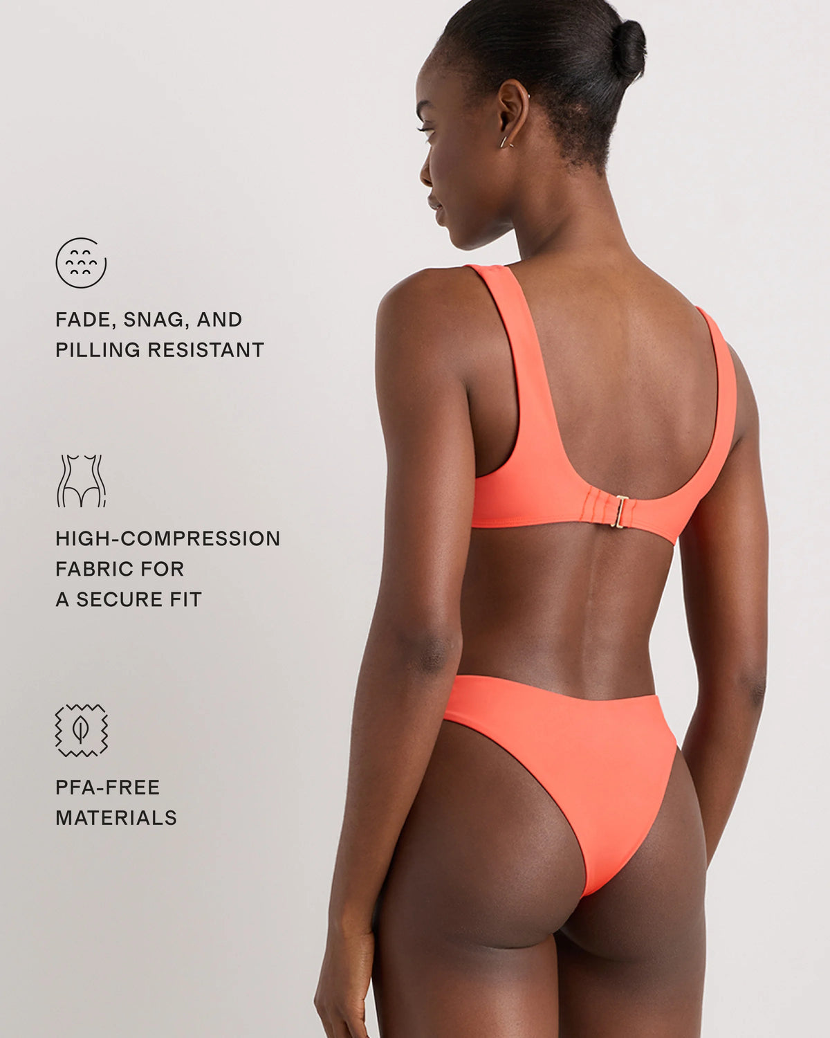 Italian High-Leg Bikini Bottom - XS / Mocha Midi Dot