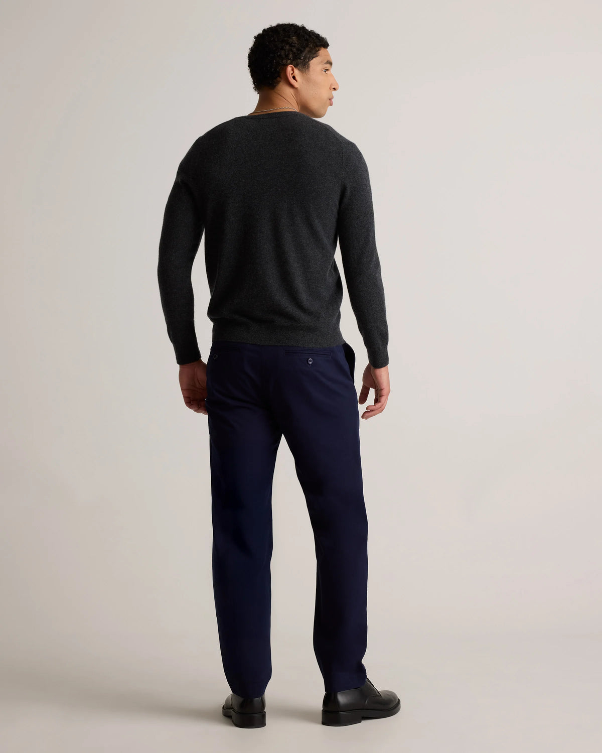 Mongolian Cashmere Cardigan Sweater - S / True Navy