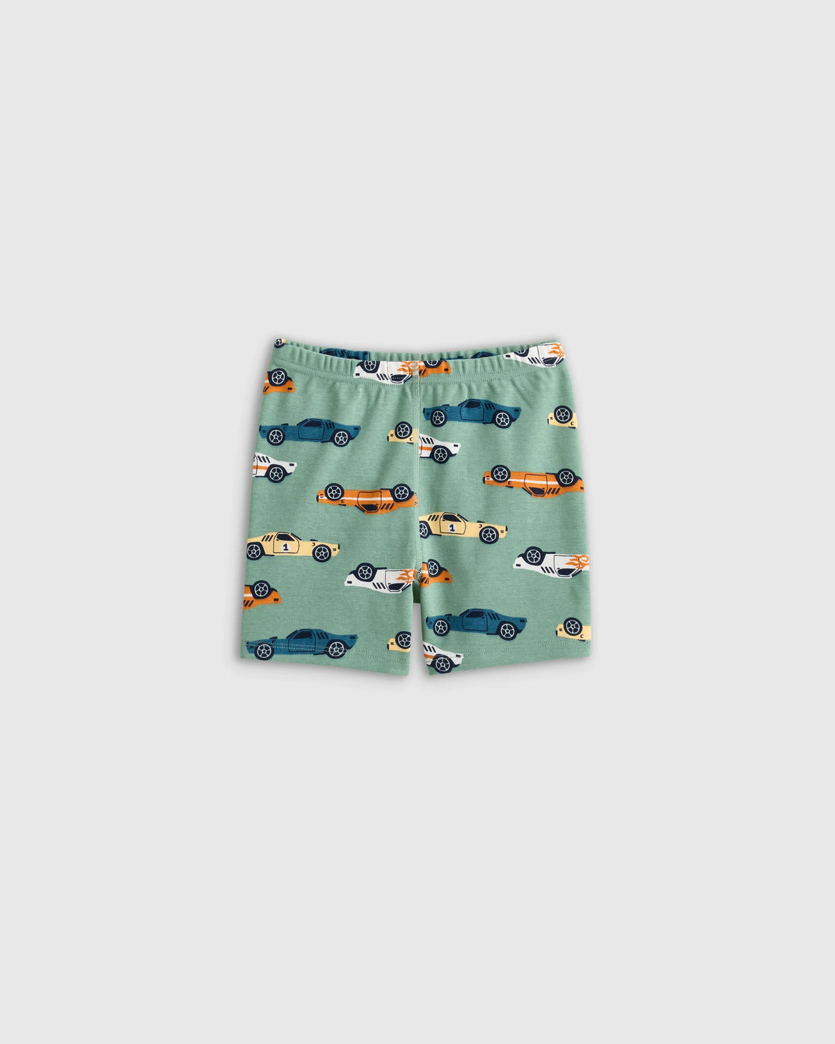 100% Organic Cotton Short Sleeve and Shorts Pajama Set - 6 / Navy Stripe