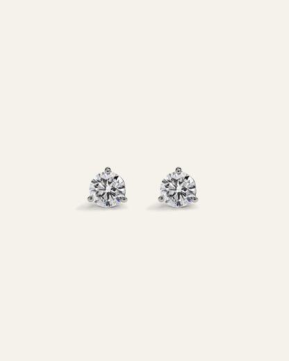 14K Gold Lab Grown Diamond Martini Studs - 1ctw - One Size / Yellow Gold
