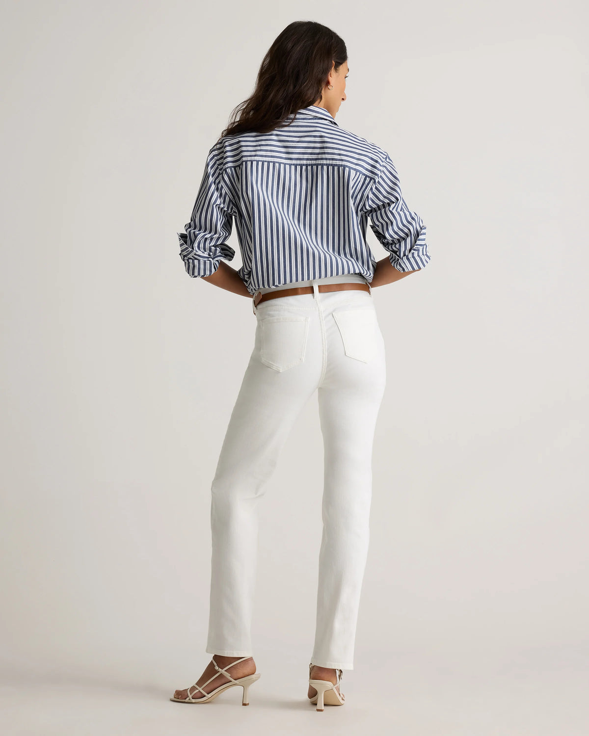 Bella Stretch Straight Jeans - 24 / Twilight Blue Fray