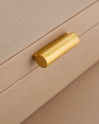 Shagreen Leather Decorative Boxes (Set of 2) - Set of 2 / Blush