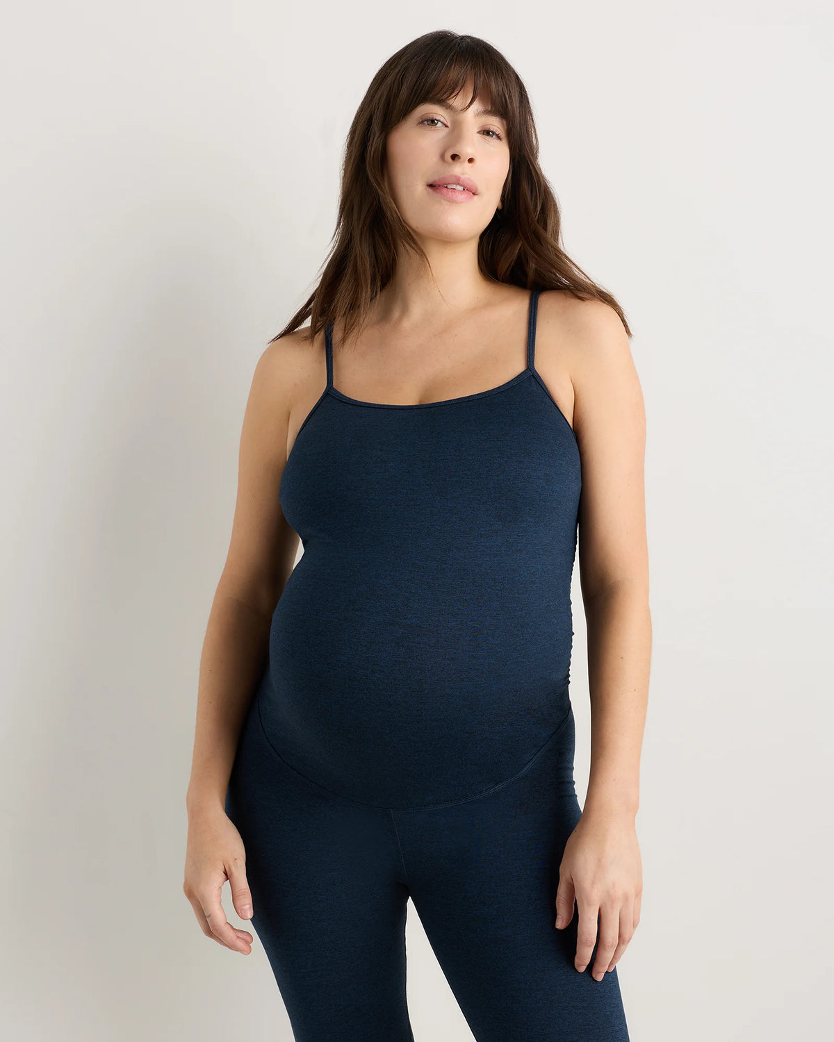Ultra-Soft Maternity Jumpsuit - XS / Heather Black