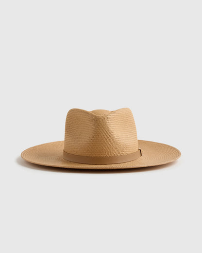 Toquilla Straw Wide Brim Panama Hat - S / Natural
