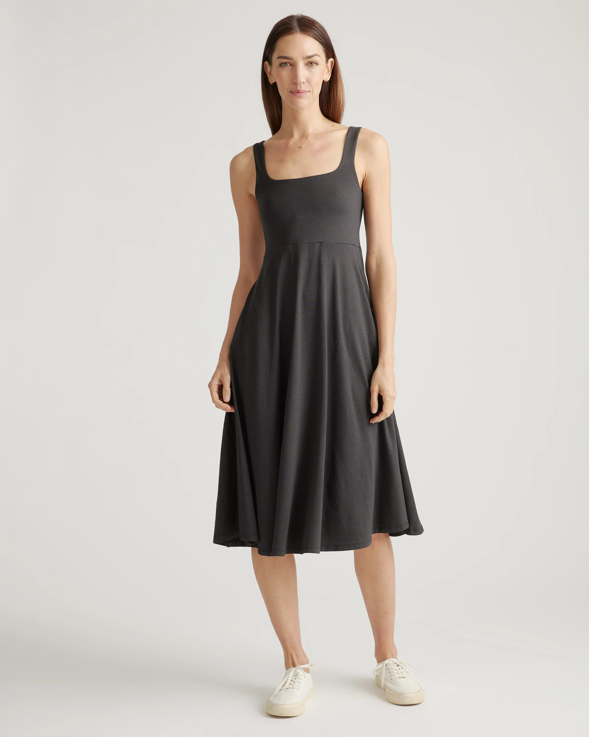 Flowknit Breeze Fit & Flare Dress - XS / Heather Green