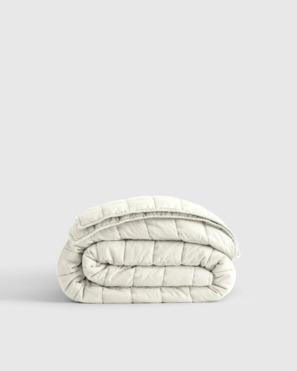 European Linen Box Quilt - Twin / Dusty Mauve