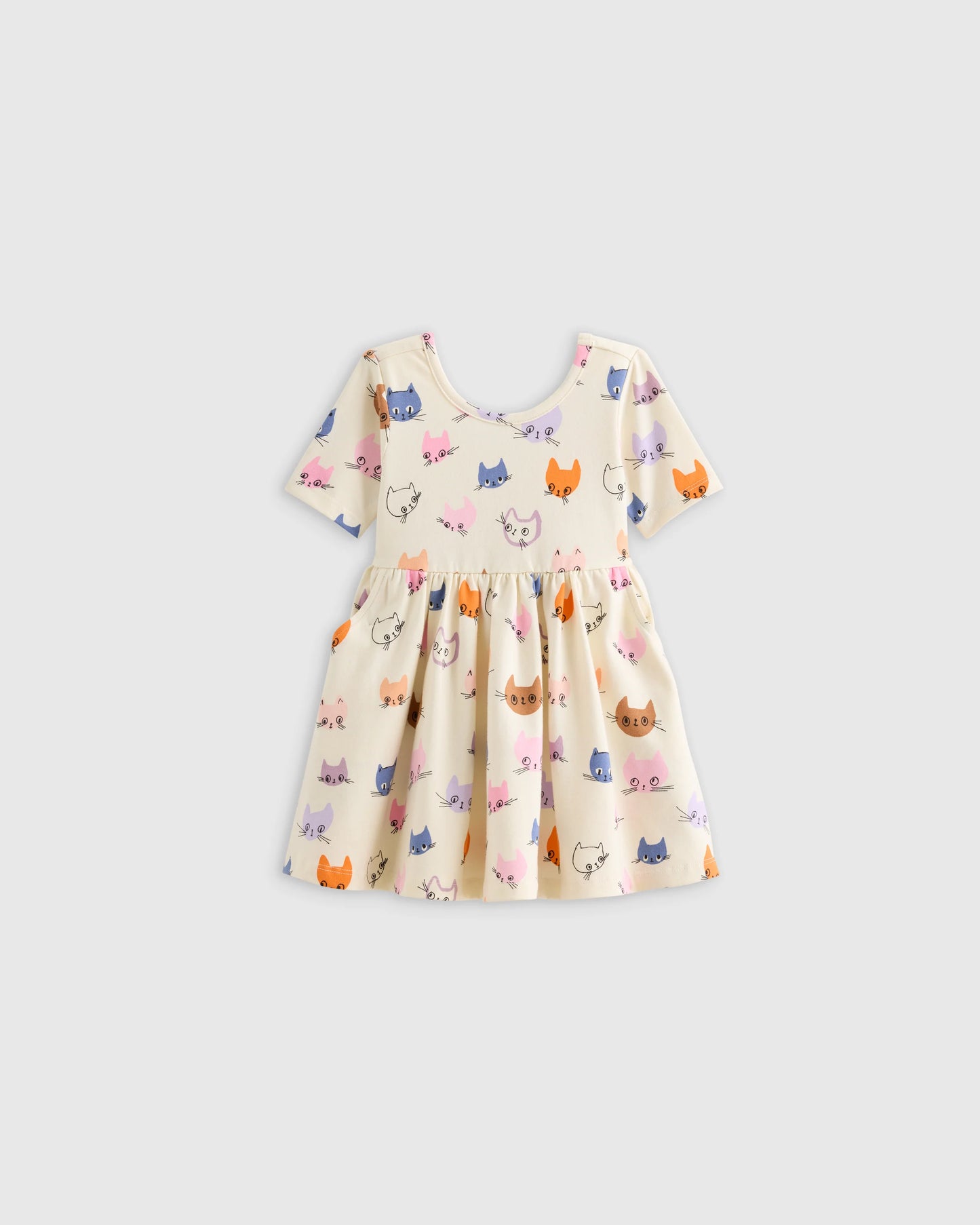 Organic Cotton Skater Dress - 3-6M / Animal Print