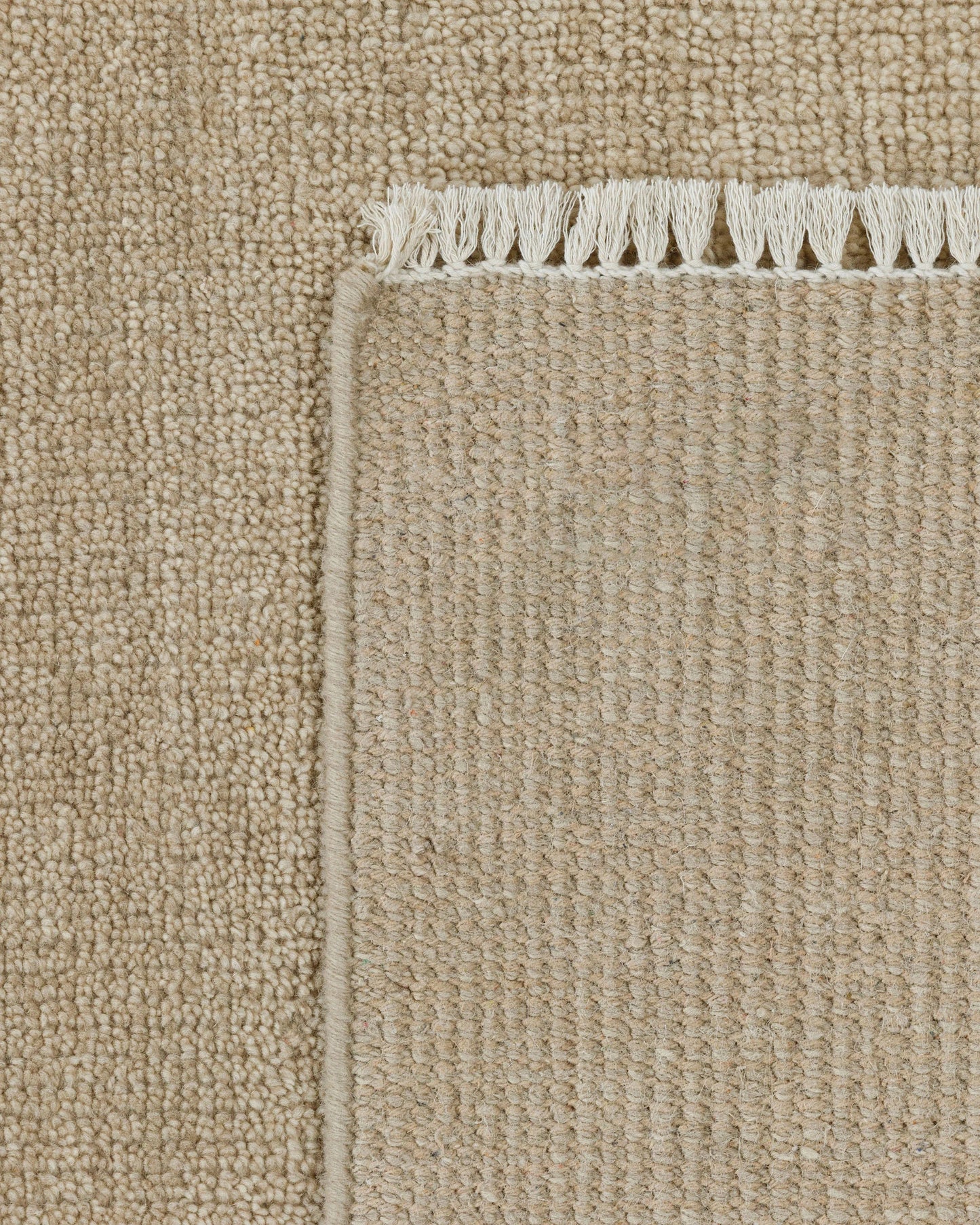Lee Hand-Knotted Wool Rug - 5' x 8' / Oat