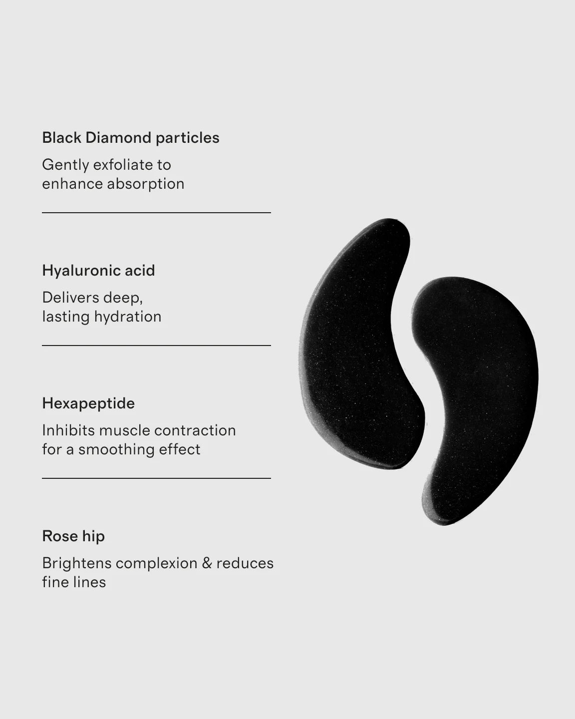 Celestial Black Diamond Eye Mask by 111SKIN - One Size / No Color
