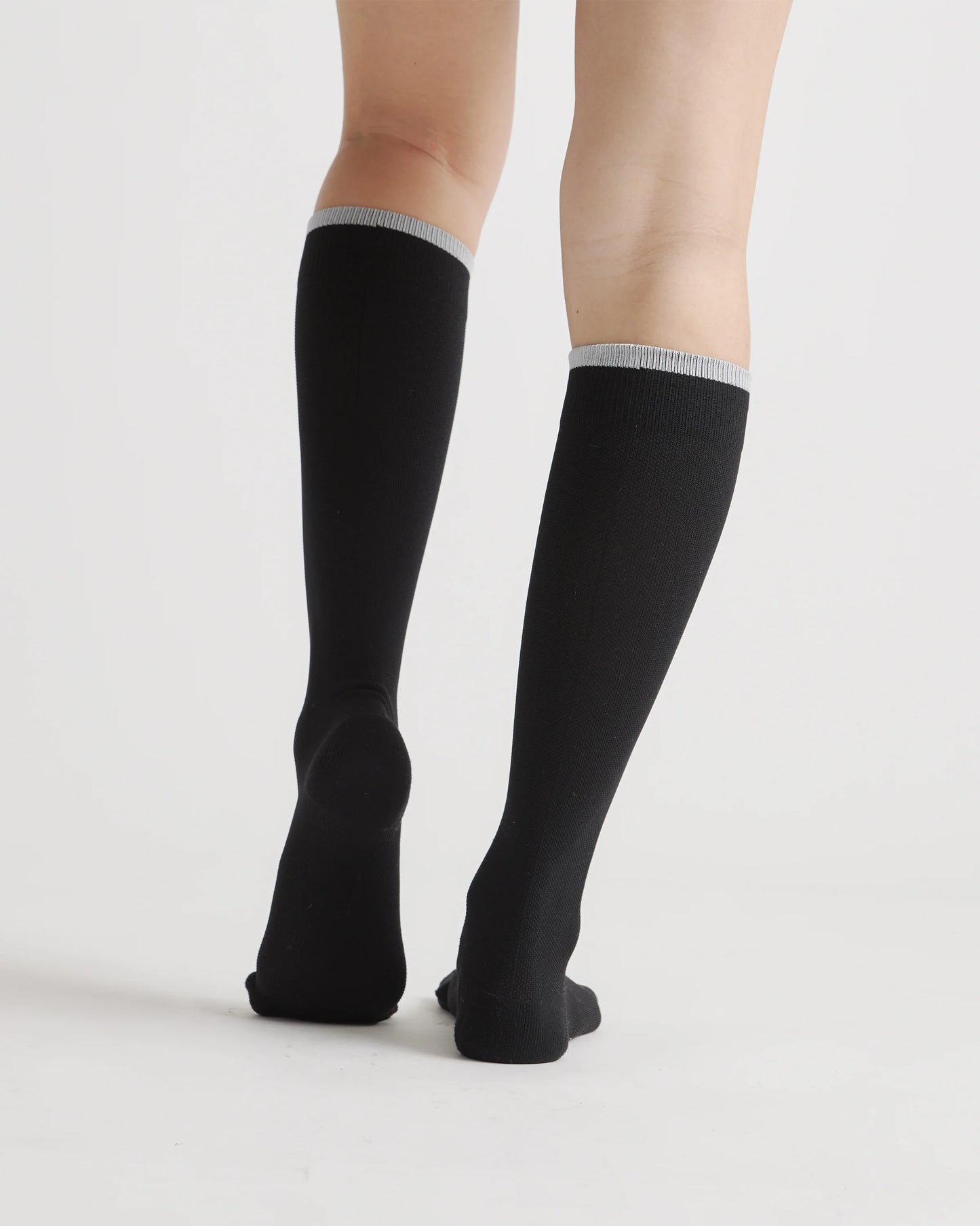 Recycled Maternity Compression Socks 3-Pack - L / White/Black/Grey