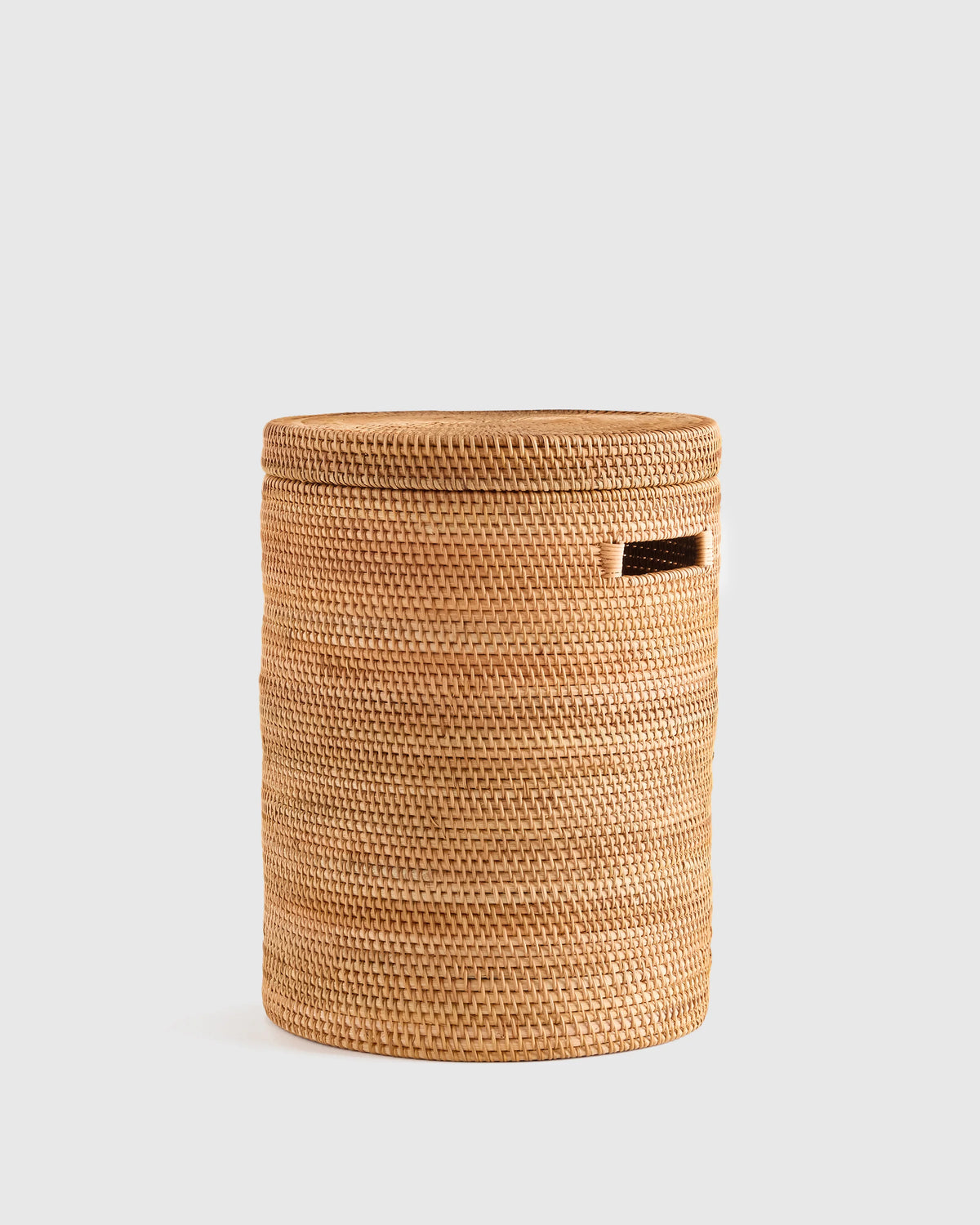 Handwoven Rattan Hamper - One Size / Natural