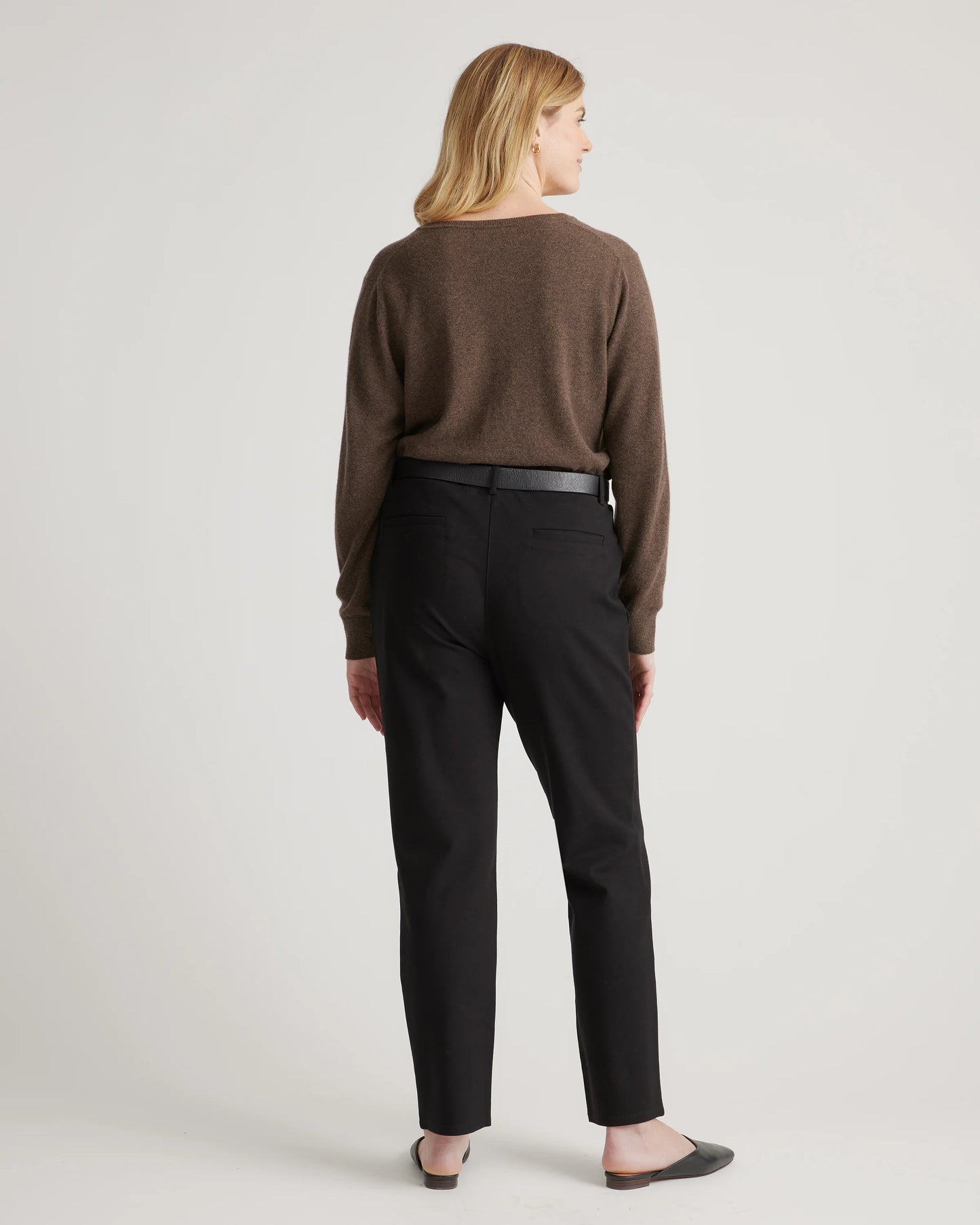 Ultra-Stretch Ponte Straight Leg 4-Pocket Pants - XS / Olive