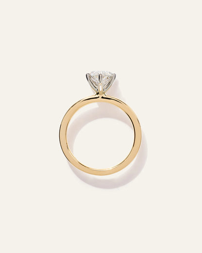 Lab Grown Diamond Marquise Comfort Fit Engagement Ring - 2.5ct - 4 / Yellow Gold