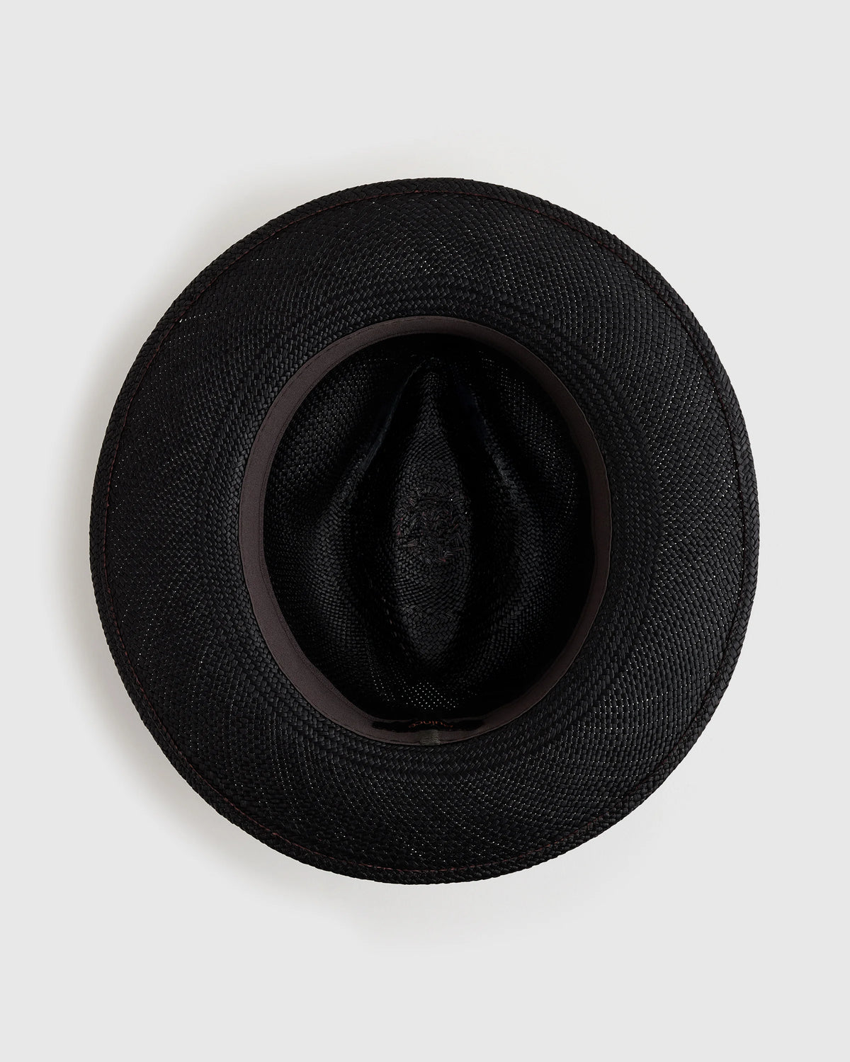 Toquilla Straw Panama Hat - S / Black