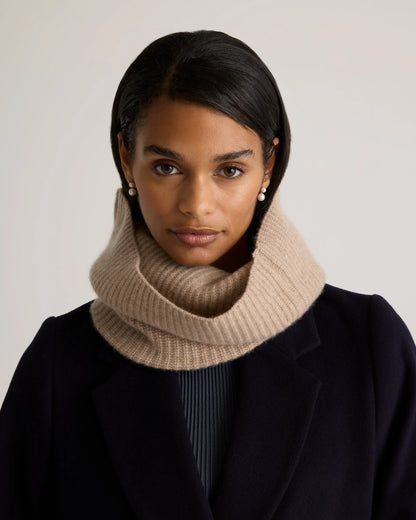 Mongolian Cashmere Snood - One Size / Ivory