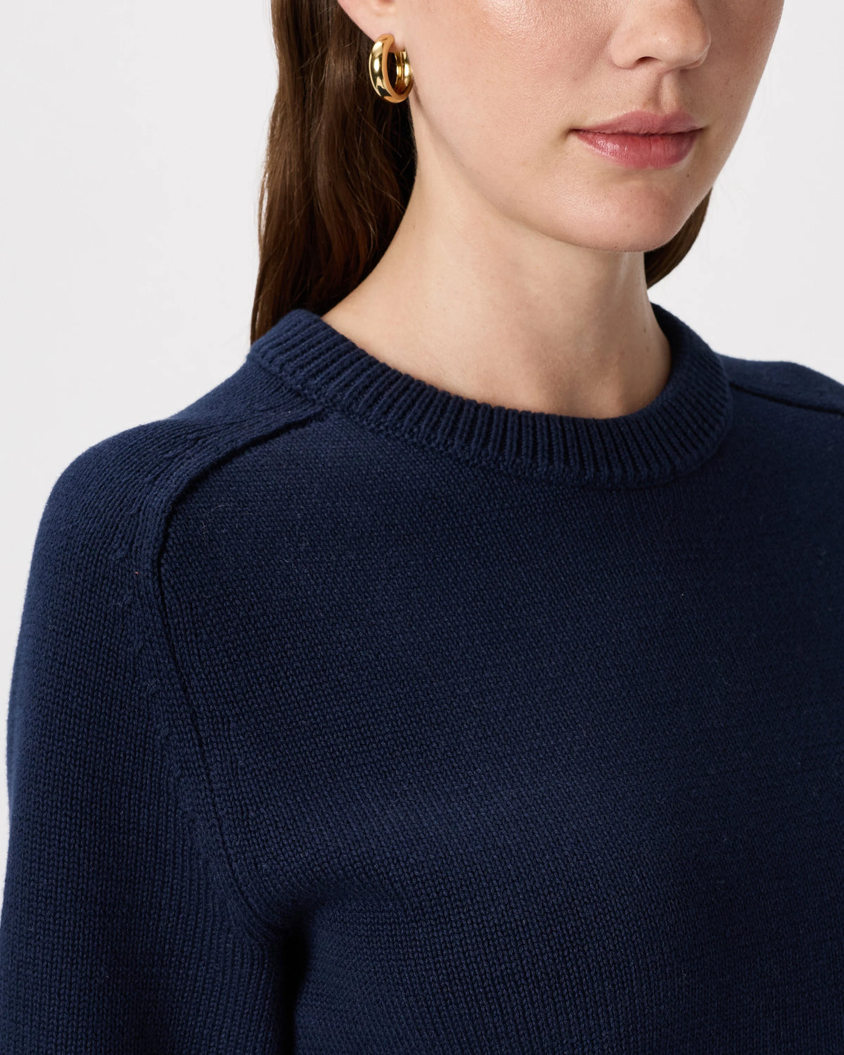 100% Organic Cotton Sweater Tee - XS / Navy