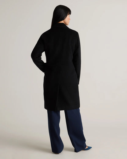 Camel Hair Single-Breasted Midi Coat - XS / Mocha Brown