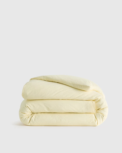 European Linen Duvet Cover - Twin / Peach