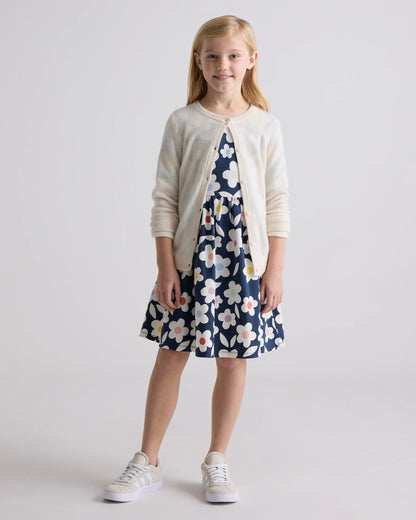 Organic Cotton Skater Dress - 6 / Sweet Cherries