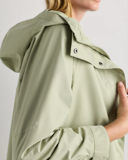 Weather Proof Oversized Rain Jacket - XS / Tea Green