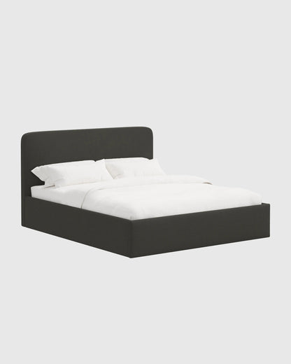 100% Linen Curved Bed - Full / Canvas